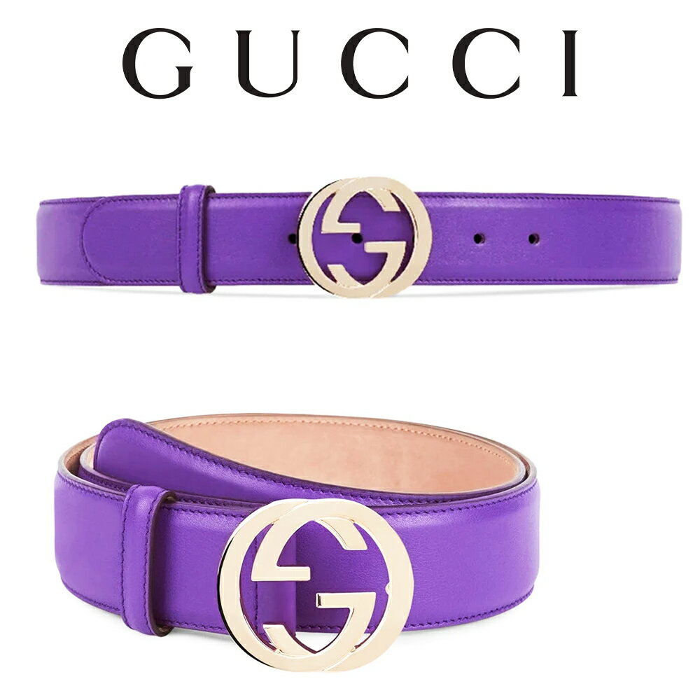 グッチ ベルト（レディース） グッチ GUCCI GG バックル レザーベルト 370543 AP00G 5235 海外輸入新古品