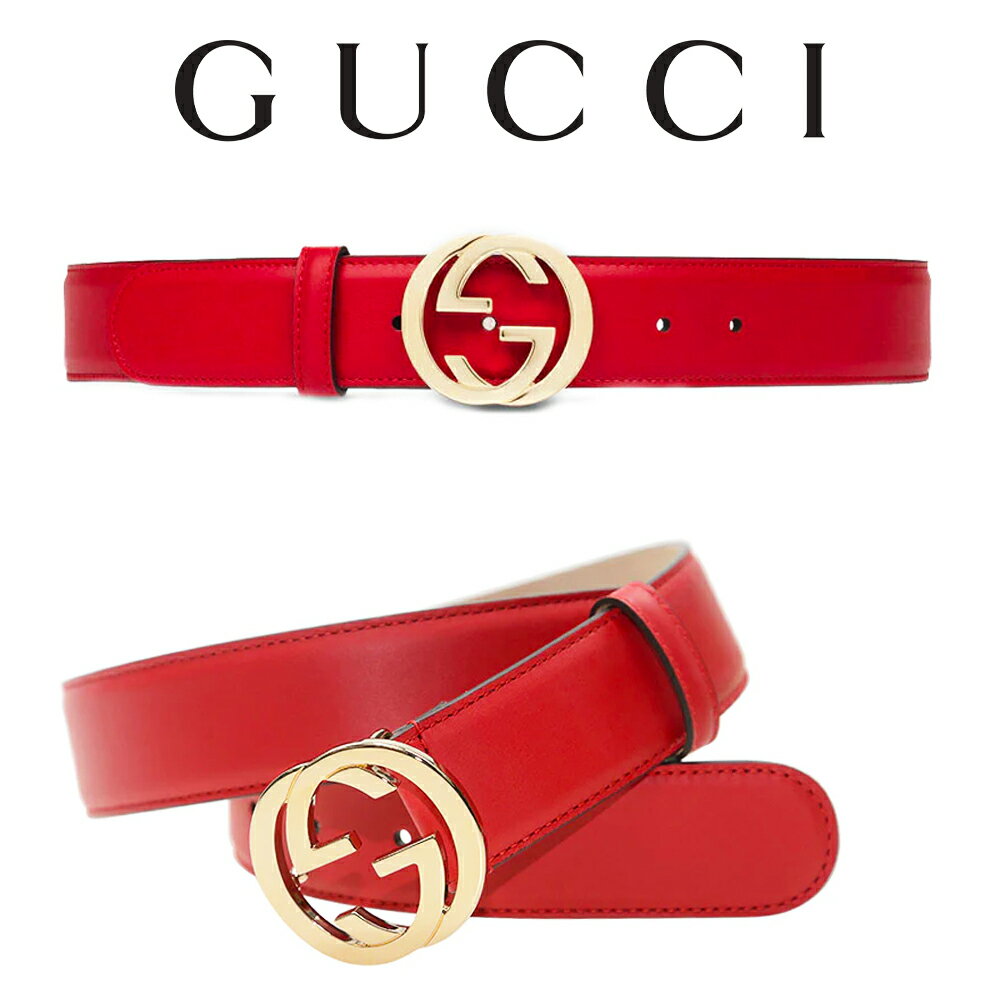 グッチ ベルト（レディース） グッチ GUCCI GG バックル レザーベルト 370543 AP00G 6523 海外輸入新古品