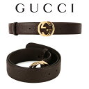 グッチ GUCCI メンズ ダブルG ブラウン レザーベルト 370543 CWC1G 2140 海外輸入新古品