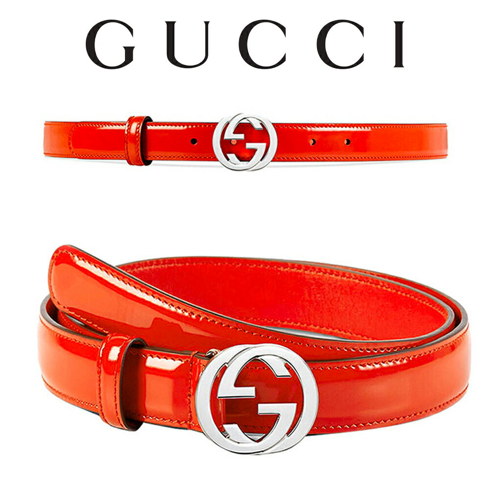 グッチ ベルト（レディース） グッチ GUCCI レディース ダブルG レザーベルト 370717 DKE0N 6525 海外輸入新古品