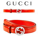 グッチ GUCCI レディース ダブルG レザーベルト 370717 DKE0N 6525 海外輸入新古品