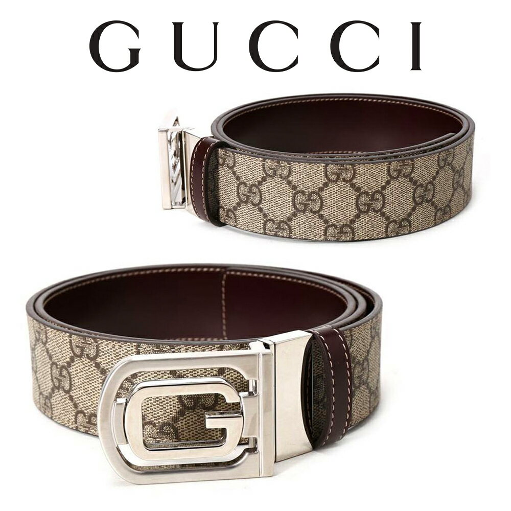 グッチ ベルト（メンズ） グッチ 財布 GUCCI GGパターン レザー ダブルG メタルバックル ベルト 232835 KGDEK 9643 海外輸入新古品