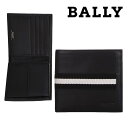 バリー 財布 メンズ バリー BALLY メンズ財布 二つ折れ財布（ボタン小銭入れ）6166596 TYE290 BLACK 海外輸入新古品