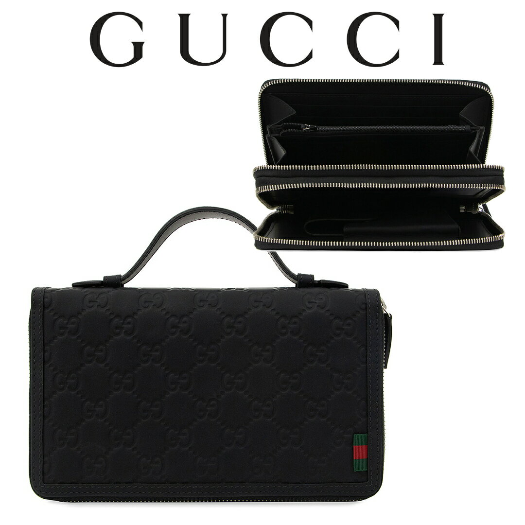 グッチ 長財布（メンズ） グッチ GUCCI メンズ 財布 ロング ジッパー ウォレット 長財布 336298 AF66N 1060 海外輸入新古品