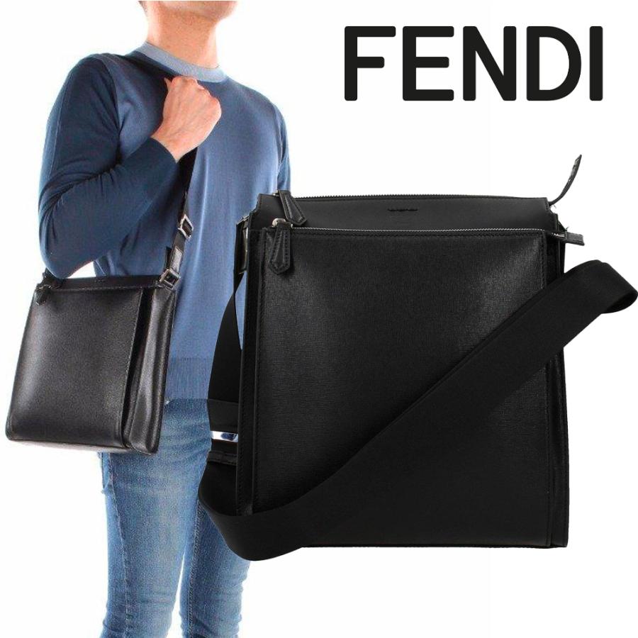 フェンディFENDI メッセンジャーバッグ 7VA319 P3D F0GXN ブラック 海外輸入新古品