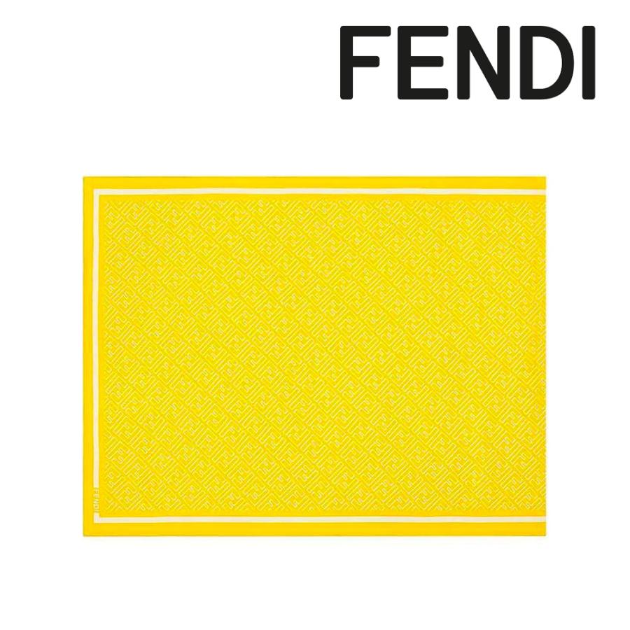 フェンディ フェンディFENDI FXT085 T7U F0QF1 レディースイエローシルクスカーフ 海外輸入新古品