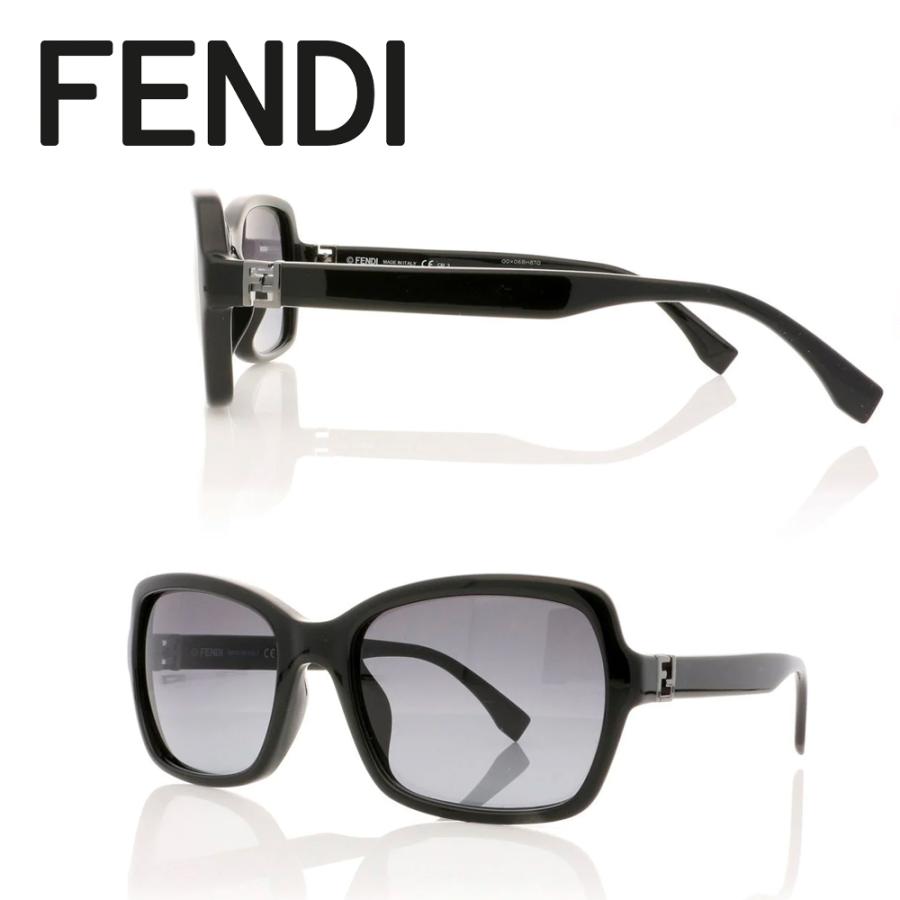 フェンディ サングラス レディース フェンディ FENDI サングラス FF 0007-S D28 シャイニーブラック 海外輸入新古品