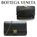 ボッテガ ヴェネタ BOTTEGA VENETA レディースブラック ショルダーメッセンジャーバッグ 547023 V1EED 1000 海外輸入新古品