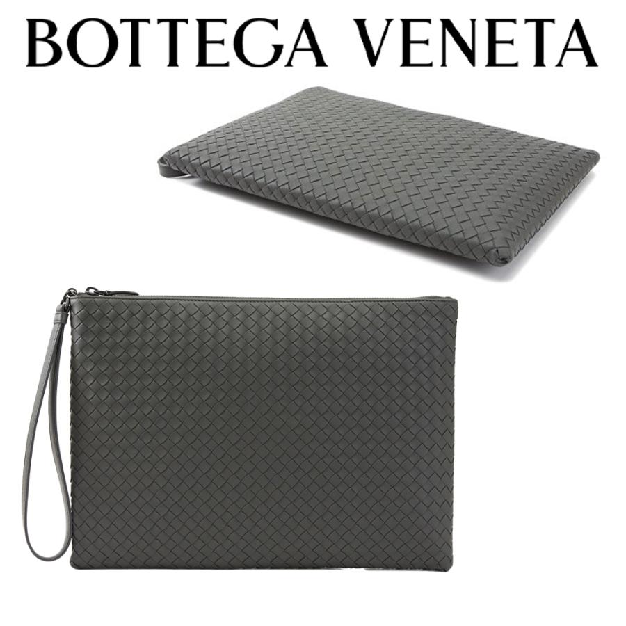 ボッテガ ヴェネタ BOTTEGA VENETA メンズ クラッチバッグ イントレチャート 442242 V001O 8522 ダークグレー 海外輸入新古品