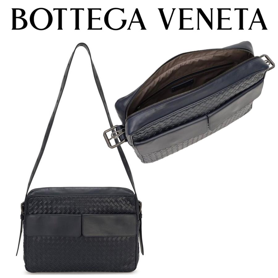 ボッテガ ヴェネタ BOTTEGA VENETA メンズ クロスボディバッグ ショルダーバッグ 337091 V4651 4013 ダークブルー 海外輸入新古品