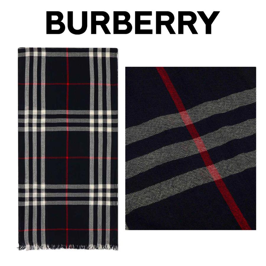 バーバリー マフラー（メンズ） バーバリー BURBERRY メンズ マフラー 3828274 4100B NAVY 海外輸入新古品