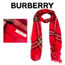 バーバリーBURBERRY シルク スカーフ 3843641 6113B BR-VERMILLION レッド 海外輸入新古品