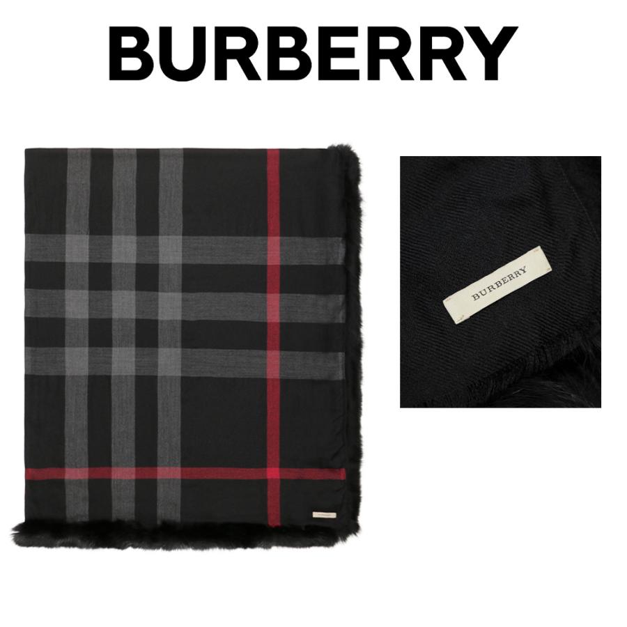 バーバリー マフラー（レディース） バーバリー BURBERRY マフラー メンズ 3886201 0010B BLACK ブラック 海外輸入新古品