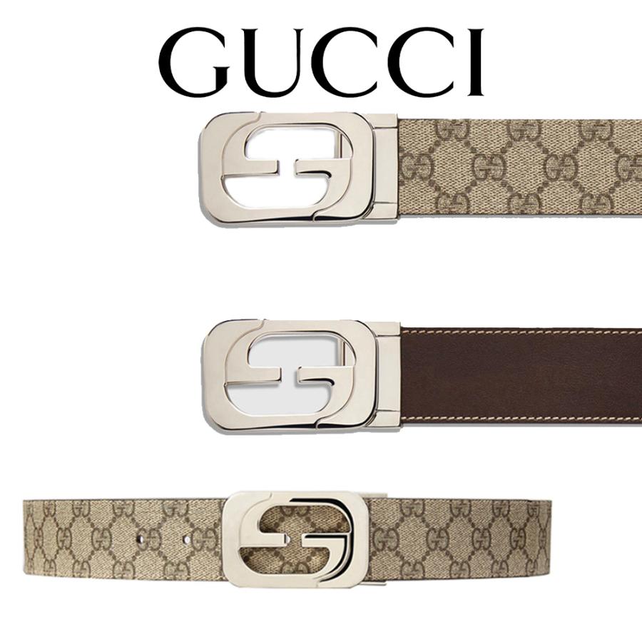 グッチ ベルト（メンズ） グッチ GUCCI メンズ リバーシブル GGスプリーム SELLERIA GGブラウン/ベージュ 245861 KGDHN 9767 海外輸入新古品