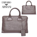 エンポリオアルマーニ EMPORIO ARMANI ブラウンハンドバッグブリーフケース YEML21 YH185 80397 海外輸入新古品