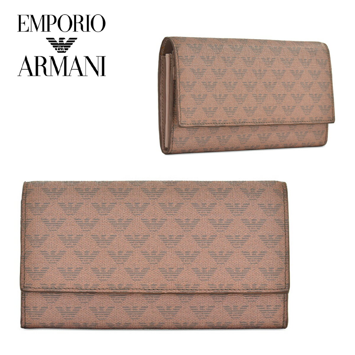 エンポリオアルマーニ EMPORIO ARMANI レディースロングウォレット YEWI16 YG835 86558 海外輸入新古品