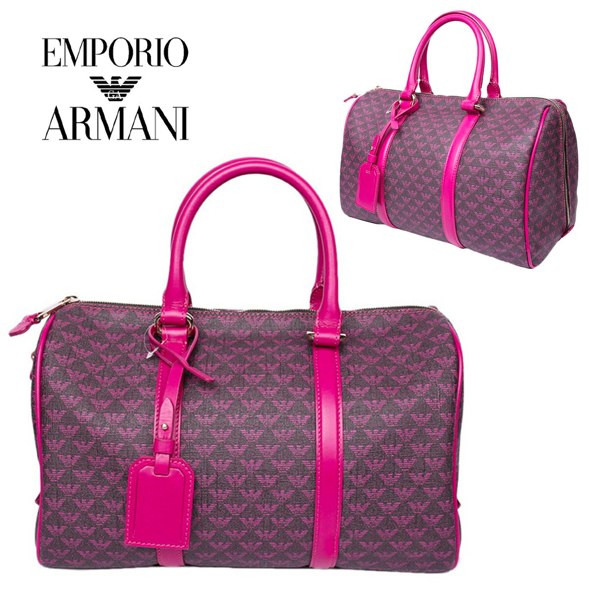 エンポリオアルマーニ EMPORIO ARMANI レディースピンクハンドバッグ YEWL98 YG835 89672 海外輸入新古品