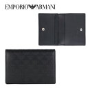 エンポリオアルマーニ エンポリオアルマーニ EMPORIO ARMANI メンズ カードケース/名刺入れ ブラック YEM467 YC043 80001 海外輸入新古品