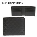 エンポリオアルマーニ EMPORIO ARMANI メンズ ショート 二つ折り財布 YEM176 YC043 80001 海外輸入新古品