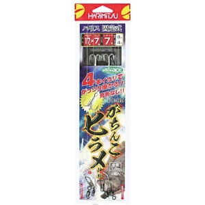 ハリミツ がちんこヒラメハリス固定式 C−89 針17・7号−ハリス7号