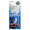 ささめ針 アスリートカワハギ ケイムラ 3本鈎 D-415 針4.5号-ハリス2.5号 ケイムラ