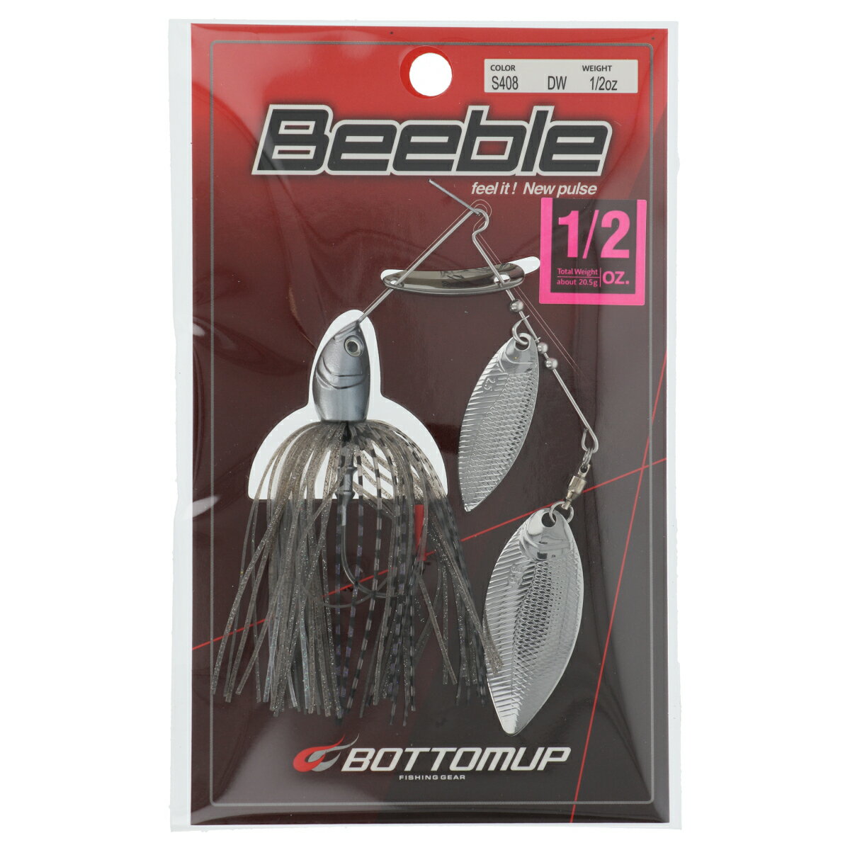 ボトムアップ スピナーベイト ビーブル 1/2oz DW S408 スモーキンシャッド【メール便】