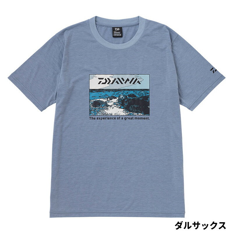 ダイワ ウェア DE-6123 グラフィックTシャツ サラシ L ダルサックス