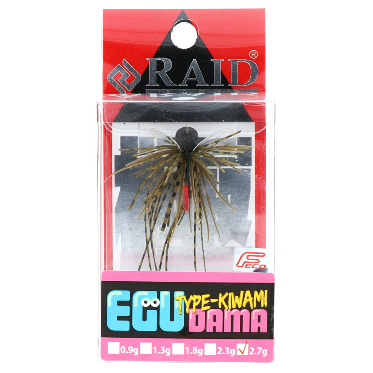 レイドジャパン ラバージグ EGU-DAMA Type-KIWAMI 2.7g 001.グリーンパンプキンシード