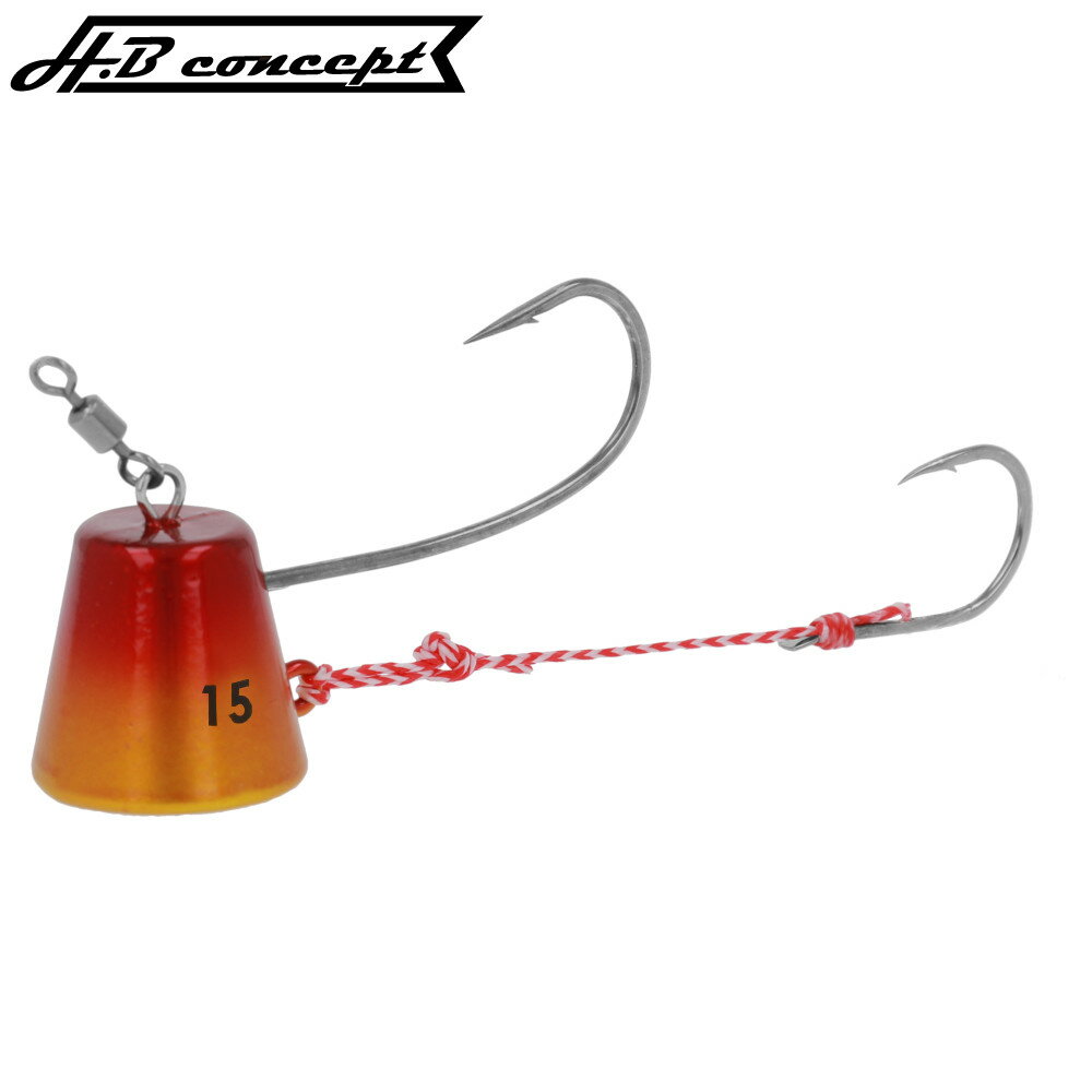 H.B コンセプト 鯛テンヤ 15号 アカキン【メール便】