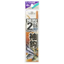 【3点購入で最大P28倍!】ささめ針 糸付 袖鈎 AA403 針2号-ハリス0.6号 イブシ【メール便】
