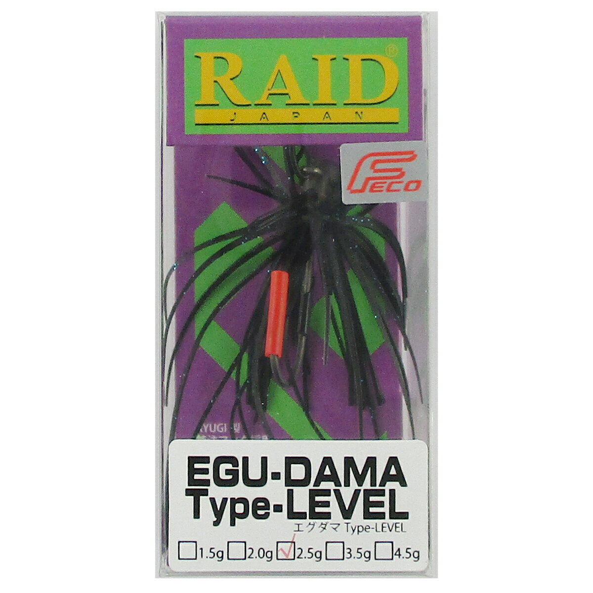 レイドジャパン ラバージグ EGU-DAMA Type-LEVEL 2.5g 002.ブラックブルーFLK.