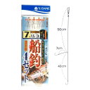 【3点購入で最大P28倍!】ささめ針 船釣 4セット B−220 針7号−ハリス1.5号【メール便】