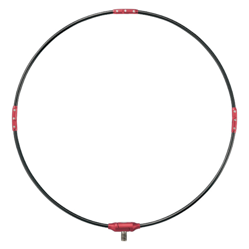 がまかつ がま磯 タモ枠(四ツ折り/ジュラルミン) GM835 ブラック×レッド 45cm