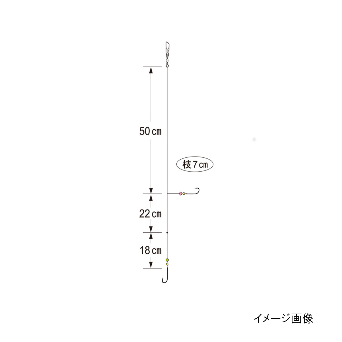 がまかつ 船釣キス 早掛SP 2本仕掛 針7号-ハリス1号(東日本店)