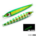 【3点購入で最大P28倍!】ライズジャパン ジグ ライズジグ フラット 45g RJ13. グリーンゴールドゼブラグロー【メール便】