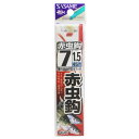【現品限り】 ささめ針 糸付 赤虫鈎 AA405 針7号-ハリス1.5号 金【メール便】