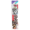 【3点購入で最大P28倍!】ささめ針 糸付 アイナメ鈎 AA207 針12号-ハリス3号 赤【メール便】