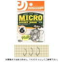【3点購入で最大P28倍!】ささめ針 ジャングルジム ミクロ J400 #6 ブラック【メール便】