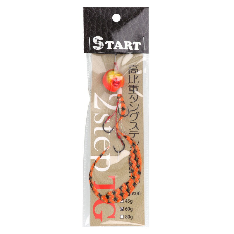 スタート タイラバ 2step TG コンプリート 60g 紅早生×オレンジゼブラ【メール便】のサムネイル