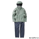 【マラソン開催!期間中はエントリー&3点購入で最大P28倍!】【現品限り】 シマノ ウェア 3レイヤー レインスーツ XL セージグリーン RA-047X