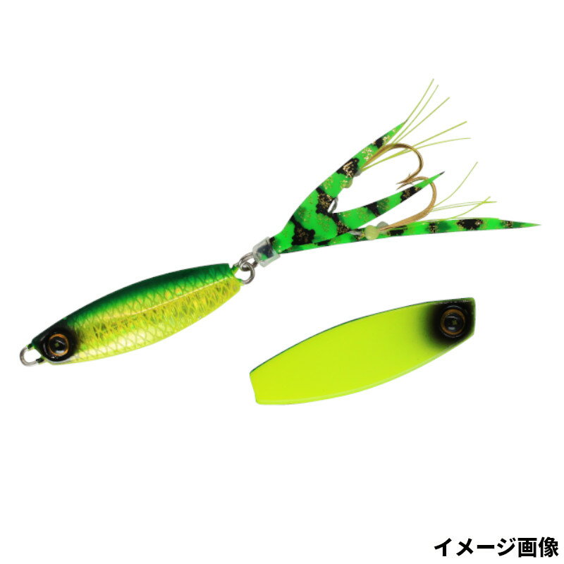 ジグ ジャックアイ豆クネクネ 10g 4.リアル魚鱗チャートミドキン/チャート【メール便】