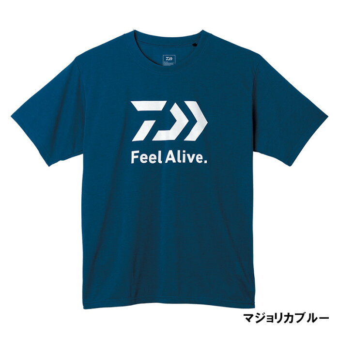 【9/5 最大P40倍＆5%OFFクーポン！】ダイワ DE-9522 ショートスリーブFeel Alive.Tシャツ L マジョリカブルー