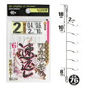 【3点購入で最大P28倍!】【現品限り】 ささめ針 ワカサギ 速返し6本鈎 C−214 針2号−ハリス0.4号【メール便】