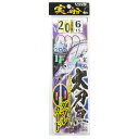 【楽天スーパーSALE!!エントリー&3点購入で最大P28倍!】ささめ針 実船太刀魚 1本鈎(ケイムラ) ダブルガード FSM74 針2/0号-ハリス6号