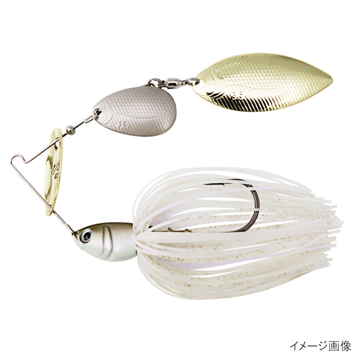 ボトムアップ スピナーベイト ビーブル 1/2oz TW S401 オーロラホワイト【メール便】