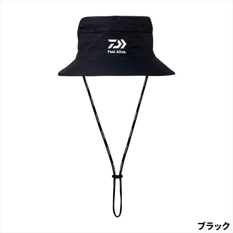 ダイワ キャップ DC-3024 RAINMAX ベンチレーションハット フリー ブラック