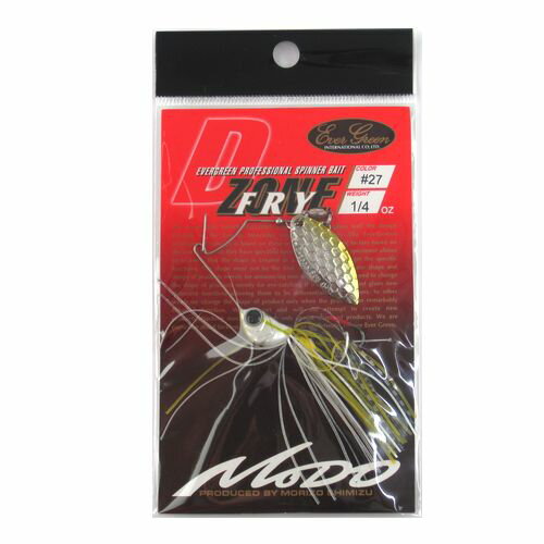 【お買い物マラソン！3点購入でP最大28倍！】エバーグリーン（EVERGREEN） スピナーベイト D−ゾーン（D−ZONE） フライ TW 1／4oz ＃27（チャートシャッド）【ゆうパケット】