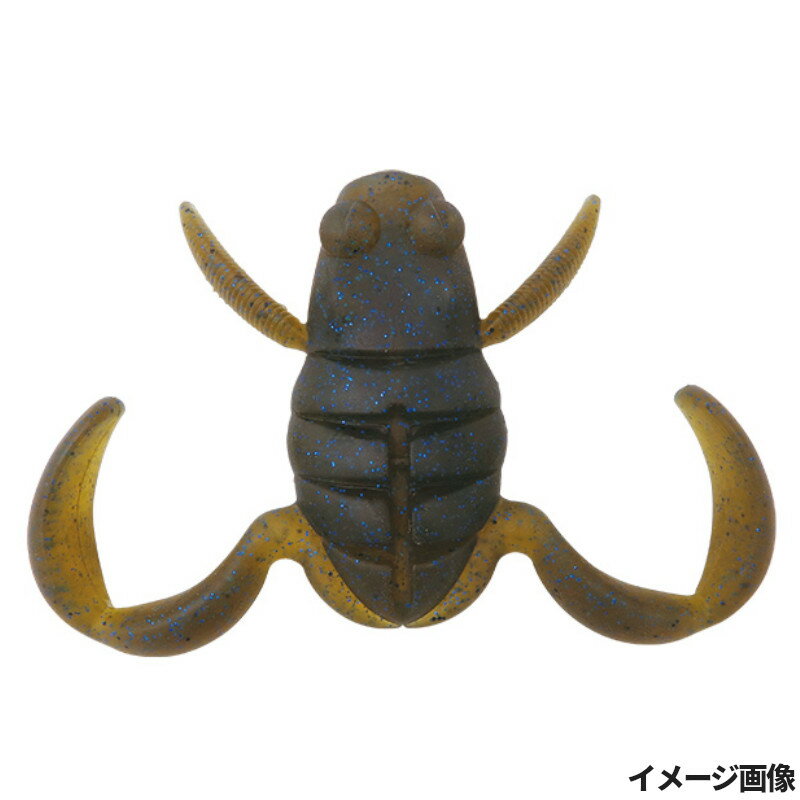 ボトムアップ ワーム スクーパーフロッグダディ E012 ダークシナモンブルーフレーク【ゆうパケット】