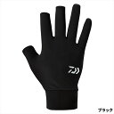 【衝撃!4点購入で最大1万ポイント!】ダイワ グローブ DG-6725 アイスドライ UVカットグローブ 3本カット L ブラック 3本切【ゆうパケット】