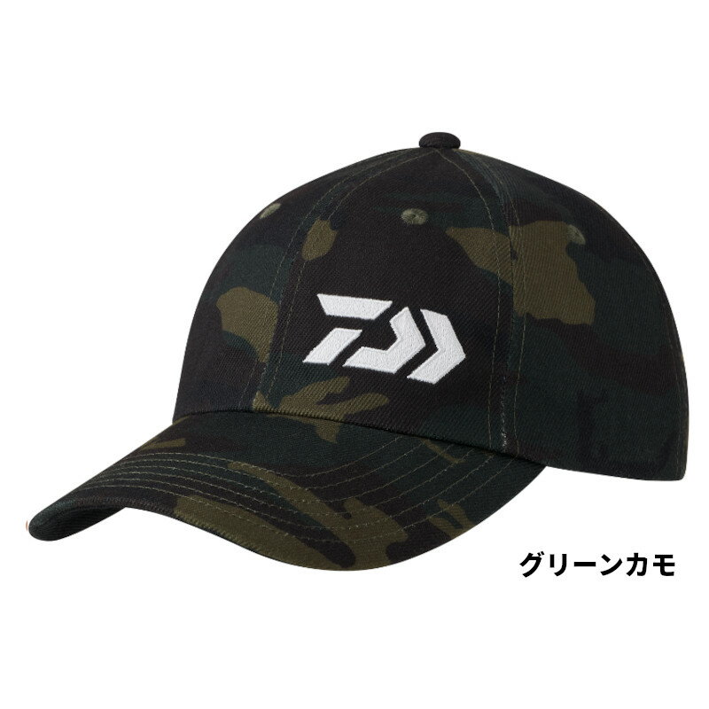 【お買い物マラソン！3点購入でP最大28倍！】【現品限り】 ダイワ キャップ DC-8123W ベーシックキャップ フリー グリーンカモ